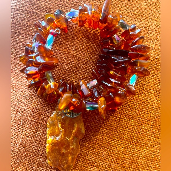 Honey Golden Amber necklace.